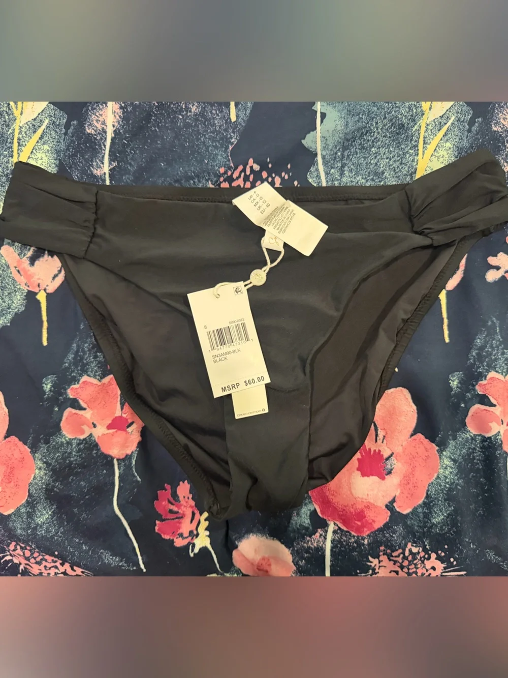 Sunshine 79 Women's Standard Side Shirred Hipster Bikini Swimsuit Bottom 8 NWT